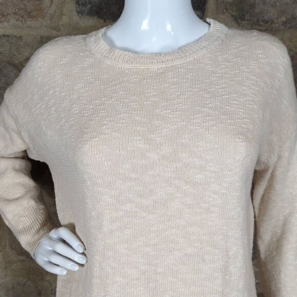 Rachel‎ Zoe Oatmeal Long Sleeve Lightweight Sweater Woman's Size Small - Picture 3 of 12